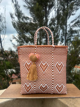 Load image into Gallery viewer, De Mi Corazón Tote White & Copper