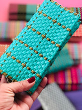 Load image into Gallery viewer, Fabiola Wallet Teal & Gold