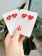Load image into Gallery viewer, Taquero Mucho Heart Taco Earrings
