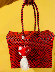 Love Tote Lonchera Red & Black