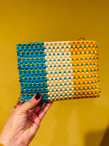 Yali Bag Turquoise, Beige, Yellow