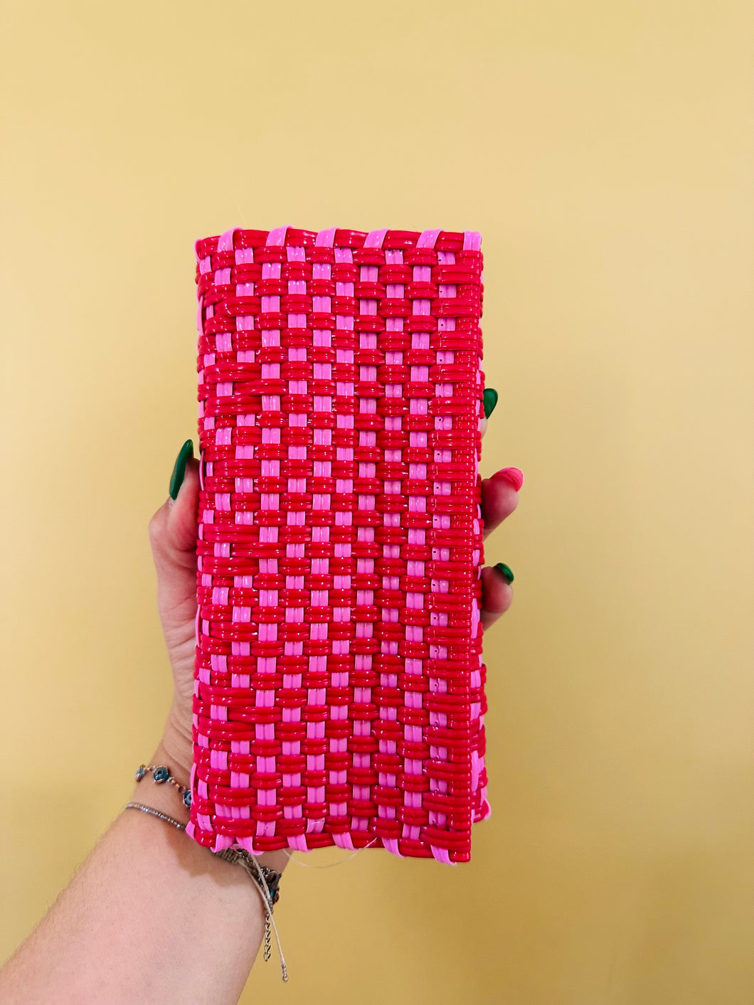 Adela Wallet Red & Pink Multi Colored