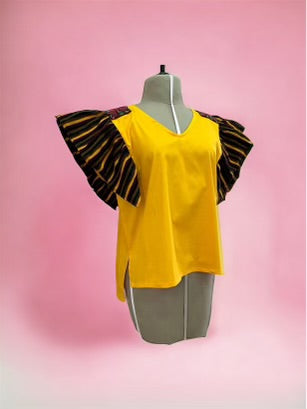 Blusita Mariposa en Amarillo