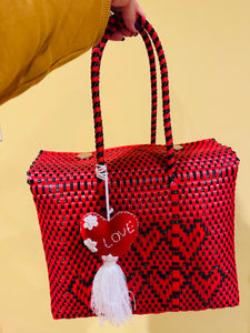 Love Tote Lonchera Red & Black