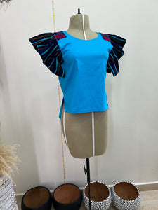 Blusita Mariposa en Azul