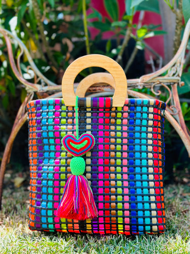 La Adriana Wooden Handle Tote