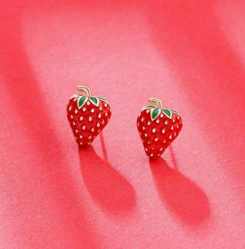 Las Fresitas Stud Earrings