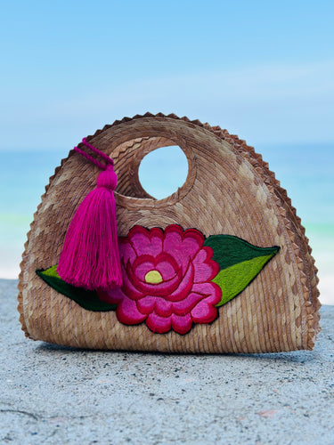 Florecita Maura Palm Leaf Bag