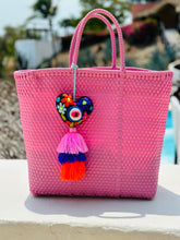 Load image into Gallery viewer, Pink Heart Tassel Bag
