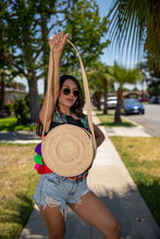 Load image into Gallery viewer, Ivanelli Round Palm Leaf Bag