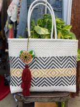 Load image into Gallery viewer, White Heart Tote