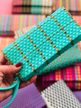 Load image into Gallery viewer, Fabiola Wallet Teal &amp; Gold