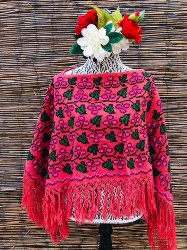 Cereza  Quexquemitl