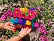 Load image into Gallery viewer, Floral Embroidered Tassel Crossbody-Clutch