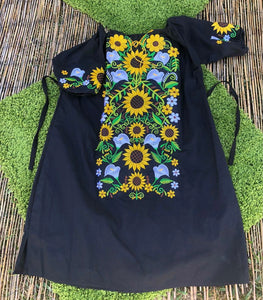Poly Sunflower Vestido