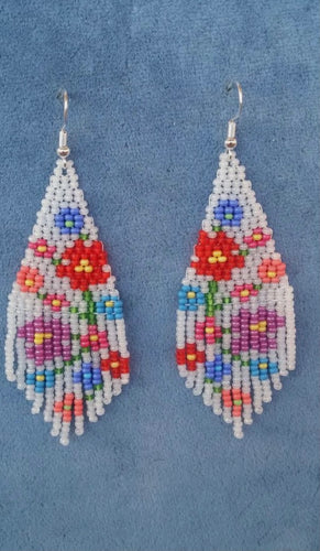 Cirila Floral Huichol Earrings